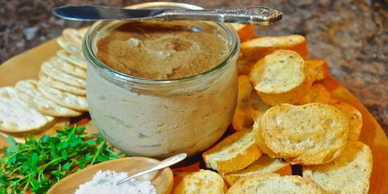 Паштет из куриной печени с луком