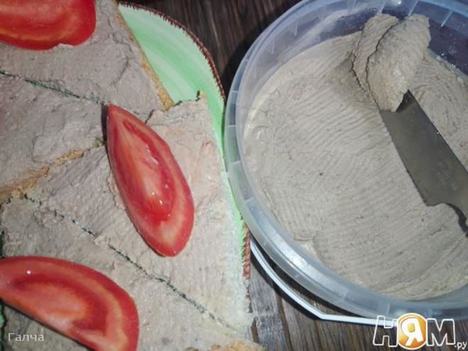 Рецепт паштета из куриной печени с яблоком