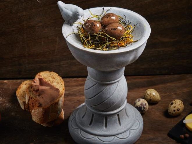 Рецепт паштета из перепелки и утиных желудочков конфи