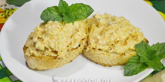 Паштет из сельди с морковью и плавленным сыром