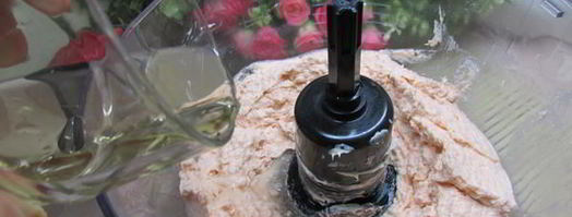 паштет из семги с красной икрой и белым вином. Шаг 4