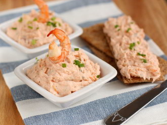 Рецепт паштета из семги с креветками