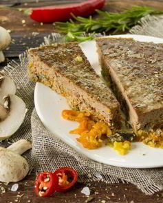 Паштет запеченный из говяжьей печени