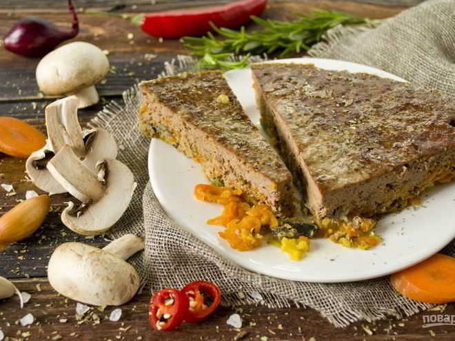 Рецепт паштета запеченного из говяжьей печени