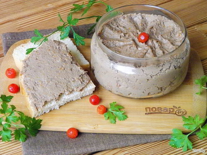 Рецепт печеночного паштета классического