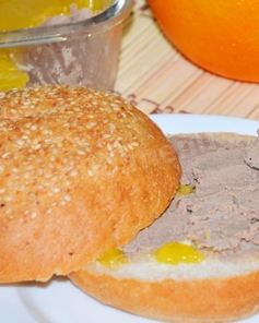 Печеночный паштет под апельсиновым желе
