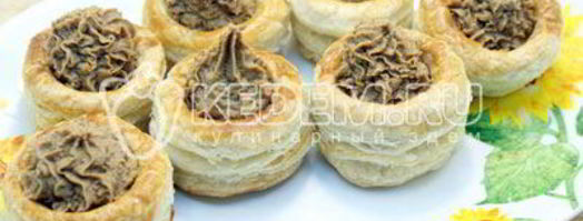 праздничный паштет в волованах. Шаг 10