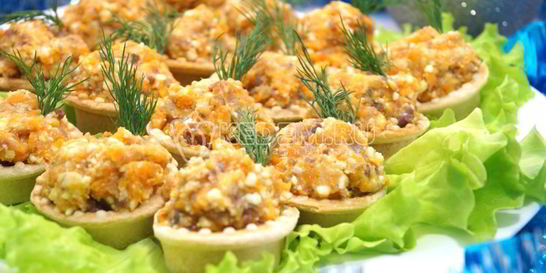 Рыбный паштет в тарталетках