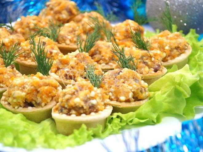 Рецепт рыбного паштета в тарталетках