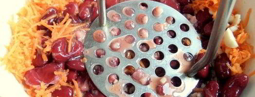 селедочный паштет на фасолевых котлетах. Шаг 4