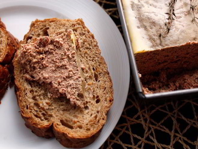 Рецепт запеченного паштета из куриной печени