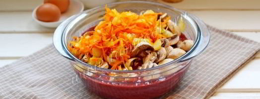 запеченный паштет с грибами. Шаг 7