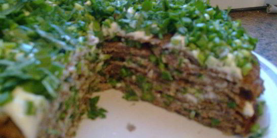 Печеночный тортик