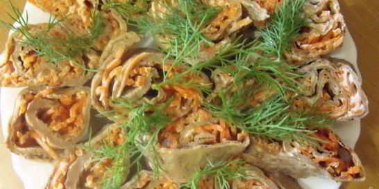 Печеночные рулетики