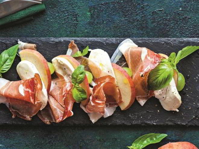 Рецепт персикового капрезе