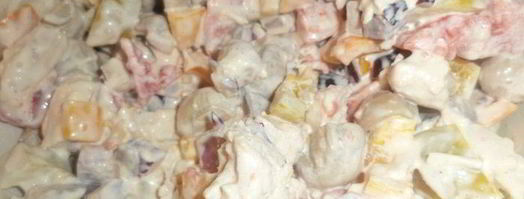 помидоры, фаршированные курицей, перцем и консервированными шампиньонами. Шаг 4