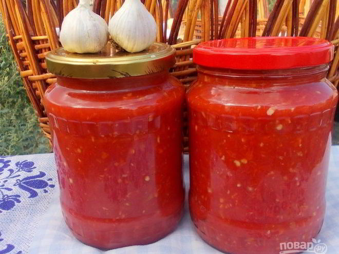 Рецепт помидоров с хреном