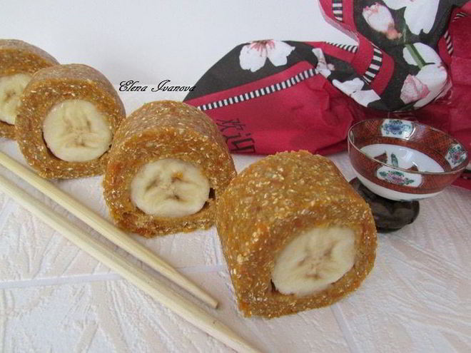 Рецепт банановых роллов
