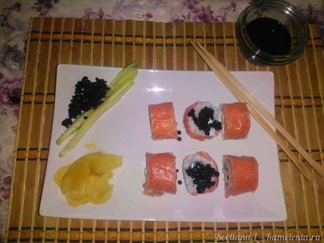 Рецепт ролла филадельфия