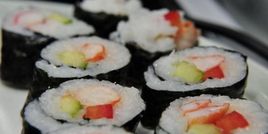 Роллы с креветками