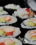 Роллы с креветками