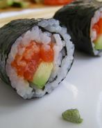 Роллы с лососем