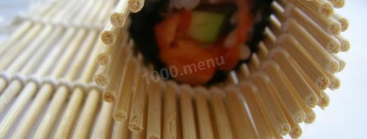 роллы с лососем. Шаг 11