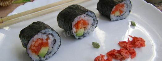 роллы с лососем. Шаг 12