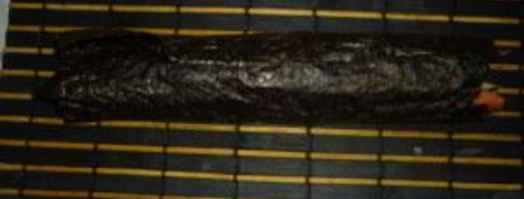 роллы с семгой и огурцом. Шаг 6