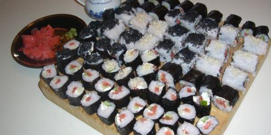 Роллы с семгой