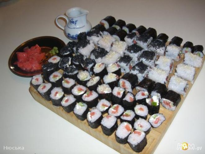 Рецепт роллов с семгой