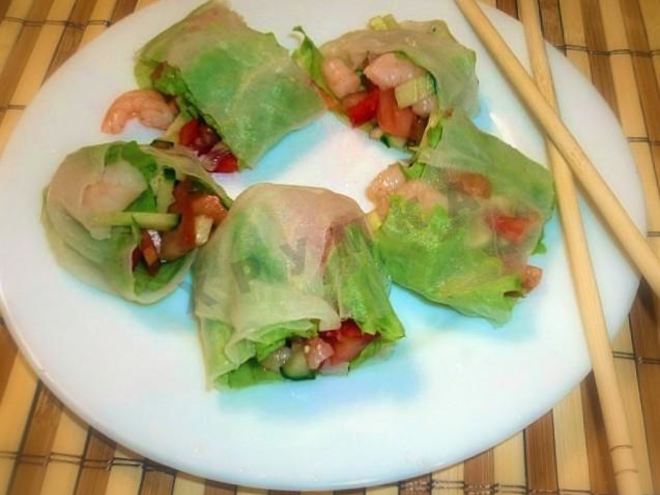 Рецепт спринга роллы с креветками