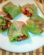 Спринг роллы с креветками