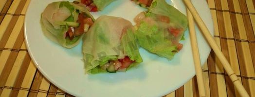 спринг роллы с креветками. Шаг 13