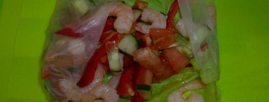 спринг роллы с креветками. Шаг 9