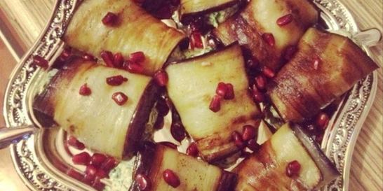 Баклажановые рулетики