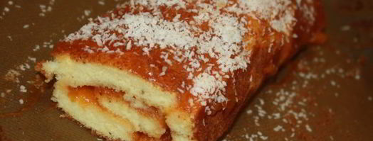 бисквитный рулет пятнадцатиминутка. Шаг 9