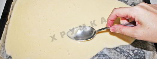 бисквитный рулет с бананом. Шаг 5