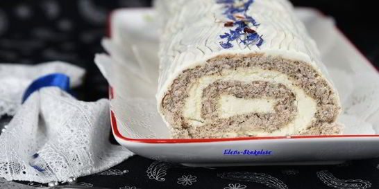 Бисквитный рулет с жасмином