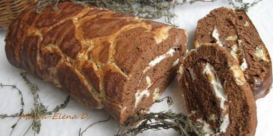 Бисквитный рулет Жираф