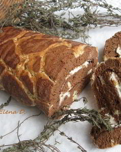 Бисквитный рулет Жираф