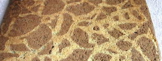 бисквитный рулет жираф. Шаг 15