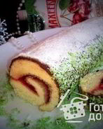 Бисквитный рулет Зимний