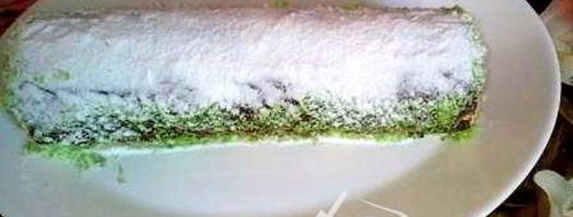 бисквитный рулет зимний. Шаг 8