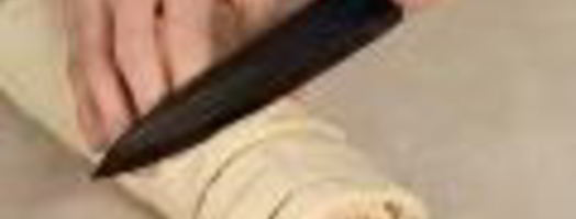 картофельный рулет со шпинатом и беконом. Шаг 6