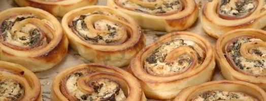 картофельный рулет со шпинатом и беконом. Шаг 7