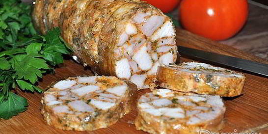 Куриный рулет Мраморный