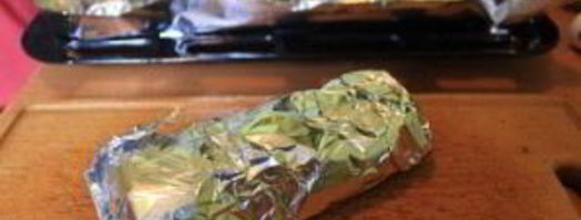 куриный рулет с курагой и песто. Шаг 5