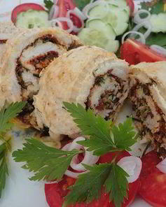 Куриный рулет с паприкой