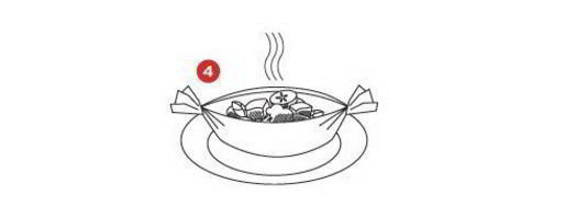 куриный рулет с ветчиной и соусом песто. Шаг 5